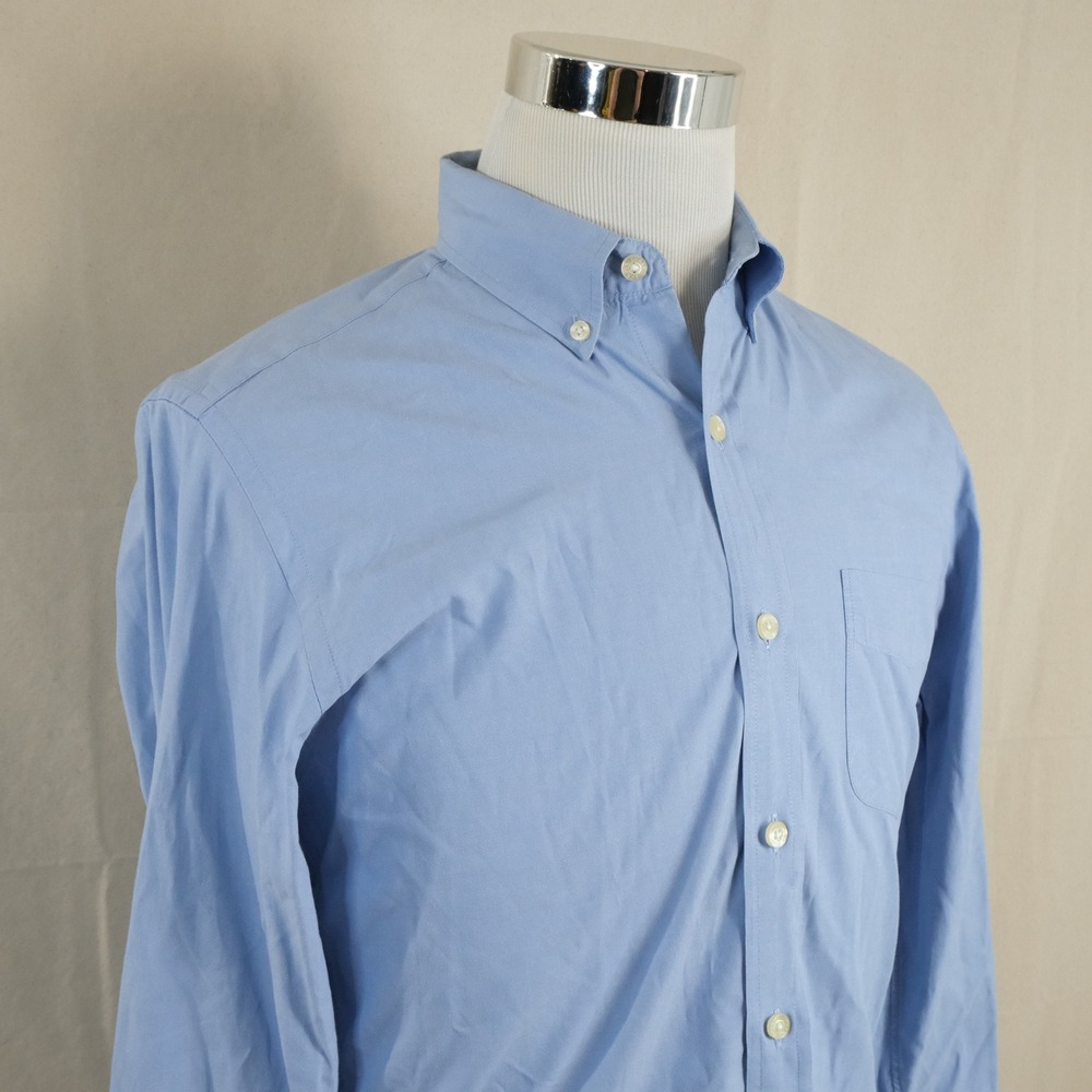 J. Crew Small Vintage Sunwashed Oxford Button Down Shirt Blue 100% Cotton Mens